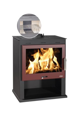 Σόμπα ξύλου από χάλυβα Sitia